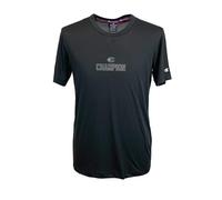 Champion Herren Legacy Modern Basket At The Gym-Micromesh S/S Crewneck T-Shirt, Schwarz, Medium