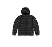 Champion Herren Legacy Outdoor (220340) -Wr Light Nylon Cirè 35gr Small Script Logo Hooded Jacke, Schwarz (KK001), S