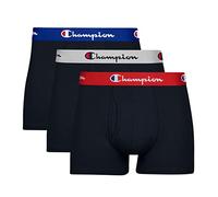 Champion Herren Baumwolle Stretch Trunk 3er-Pack Badehose, Schwarz, XXL