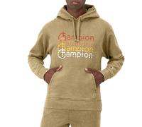 Champion Herren, Mineral Dye Graphic, Fleece Men's Hoodie Sweatshirt Kapuzenpullover, Weiches Wildleder, Retro-Wiederholung, Small