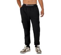 Champion Herren Powerblend Cargo Jogger Trainingshose, Schwarzes C-Logo, 34-37