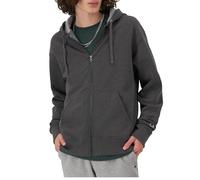 Champion Herren, Powerblend, Comfortable Zip-up Hoodie Sweatshirt for Men (Reg. Or Big & Tall) Aufwärmen oder Trainingsjacke, Granite Heather C-Logo, Small