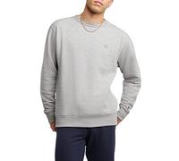 Champion Herren, Powerblend, Fleece, Crewneck for Men (Reg. Or Big & Tall) Sweatshirt, Oxford-graues C-Logo, X-Small