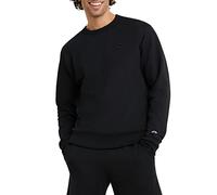 Champion Herren, Powerblend, Fleece, Crewneck for Men (Reg. Or Big & Tall) Sweatshirt, Schwarzes C-Logo, XXX-Large Groß