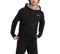 Champion Herren Powerblend Kapuzenpulli, Schwarz-Left Chest Script, Small