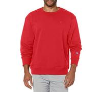 Champion Herren Powerblend Pullover Sweatshirt, Team Red Scarlet, S EU