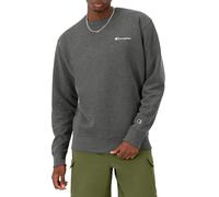 Champion Herren Powerblend Sweatshirt, Granite Heather-Left Chest Script, Small