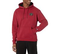 Champion Herren Pullover Hoodie, Powerblend Fleece Midweight Hooded Sweatshirt For Men Best Hoodies for Men Graphic, Cranberry Tart/Black-586nqa, Medium