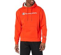 Champion Herren Pullover Hoodie, Powerblend Fleece Midweight Hooded Sweatshirt For Men Best Hoodies for Men Script, Spicy Orange-y07718, X-Large