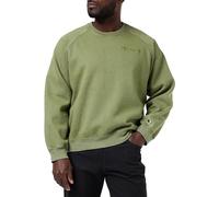 Champion Herren Rochester 1919 Script Logo Dyed/Wash Crewneck Sweatshirt, Verde Olivo, M