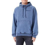 Champion Herren Rochester 1919 Script Logo Dyed/Wash Kapuzenpullover, Blu Notte, L
