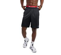 Champion Herren Shorts Lange Netz-shorts mit Taschen, Schwarz, 3XL