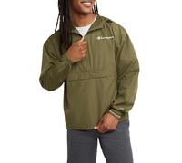 Champion Herren, Stadium Packable, Wind, Water Resistant Jacket (Reg. Or Big & Tall) Jacke, Cargo Olive Small Script, XL