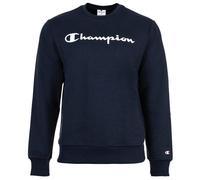 Kapuzensweatshirt CHAMPION "BASICS Fleece Crewneck Sweatshirt Large Logo", Jungen, Gr. M (48/50), nny, ns, Obermaterial: 55% Baumwolle, 45% Polyester, Sweatshirts (95575420-M) nny, ns