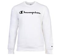 Champion Herren Sweatshirt - Crewneck Sweatshirt, Soft Compact Basic, Fleece Weiß L