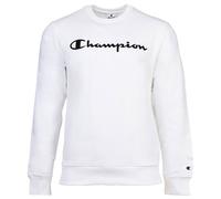 Kapuzensweatshirt CHAMPION "BASICS Fleece Crewneck Sweatshirt Large Logo", Jungen, Gr. XL (56/58), wht, ns, Obermaterial: 55% Baumwolle, 45% Polyester, Sweatshirts (40500212-XL) wht, ns