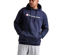 Champion Herren Sweatshirt Graphic Powerblend Fleece Hood, Navy-y06794, L
