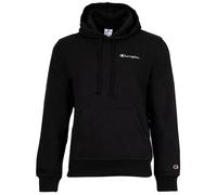 Champion Herren Sweatshirt mit Kapuze - Hooded Sweatshirt, Heavy Soft, Fleece, gesticktes Logo Schwarz L