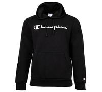 Kapuzensweatshirt CHAMPION "BASICS Fleece Hoodie Large Logo", Herren, Gr. L (52/54), schwarz (nbk, ns), Obermaterial: 55% Baumwolle, 45% Polyester, Sweatshirts (30566114-L) nbk, ns