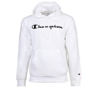 Champion Herren Sweatshirt mit Kapuze - Hooded Sweatshirt, Soft Compact Basic, Fleece, gesticktes Logo Weiß 2XL