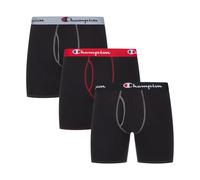 Champion Herren Underwear Boxer Briefs, Total Support Pouch, Cotton Stretch, Multi-Pack Retroshorts (3er Pack)