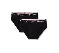 Champion Herren Underwear Seasonal 2-Pack Brief Slip, Schwarz, S EU