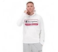 Champion Herren - Weißer Kapuzenpullover mit Logo M