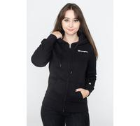 Champion - Hooded Full Zip Black Beauty - Zipper - Schwarz - S - 70% Baumwolle, 30% Polyester Schwarz S