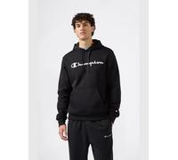 Kapuzensweatshirt CHAMPION "BASICS Fleece Hoodie Large Logo", Herren, Gr. M (48/50), schwarz (nbk, ns), Obermaterial: 55% Baumwolle, 45% Polyester, Sweatshirts (30566114-M) nbk, ns