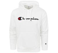 Champion Hoodie Script Weiß Logo - Grösse L - Herren - Bekleidung - Regular-fit - 217060-WW001-WHT