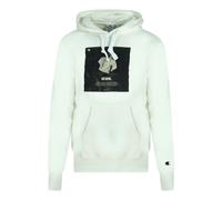 Champion Icon Logo Weißer Hoodie XS