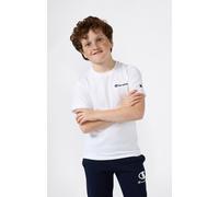 Champion "ICONS CONTRAST Crewneck T-Shirt" mit Rundhalsausschnitt, Kurzarm, aus Baumwolle, klassischer Schnitt (88331719-L) wht