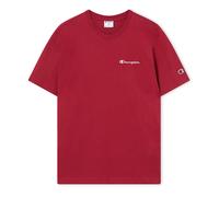 CHAMPION Icons Herren T-Shirt mit kleinem gesticktem Logo Rot, M
