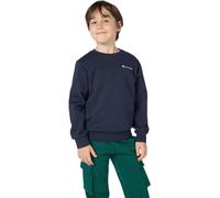 Sweatshirt CHAMPION "SPORTWEAR CREWNECK Standard Fit", Jungen, Gr. M (140/146), blau (nny, ns), Obermaterial: 73% Baumwolle, 27% Polyester, normal, Rundhals, Sweatshirts Sweatshirt, für Kinder (392618