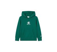 Champion Jungen Fleece Hoodie, Kapuzen-Sweatshirt, ultraleichtes kompaktes Fleece, überlegener thermischer Komfort, Standard-Passform, Logo auf der Brust, grün, XXL