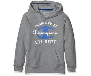 Champion Jungen Hooded Kapuzensweatshirt, Graphite Melange, S, 304295_F16