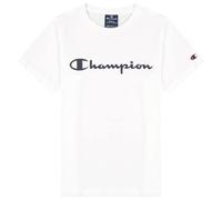 Champion Jungen Legacy American Classics-Logo S/S T-Shirt, Weiß, 7-8 Jahre