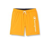 Champion Jungen Legacy Beachshorts-AC Logo Badehose, Orange, 7-8 Jahre