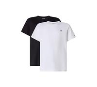 CHAMPION T-Shirt mit Label-Print im 2er-Pack in Hellgrau, Größe 176