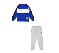 Champion Jungen Legacy Retro Sport B (306862) -Ultralight Soft Compact Powerblend Fleece Crewneck Sportanzug, Blau (BS008), 15-16 Jahre