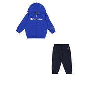 Champion Jungen Legacy Script Shop TD (306898) - Ultra-light Powerblend Fleece Hooded Anzug, Blu Profono/Blu Marino (BAI/NNY),