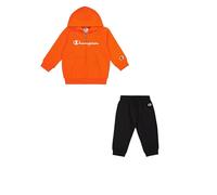Champion Jungen Legacy Script Shop TD (306898) - Ultra-light Powerblend Fleece Hooded Anzug, Rosso/Nero (TNT/NBK),