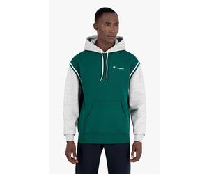 Champion Kapuzenpullover (Baumwoll-Hoodie) kontrastfarben mit kleinem Logo grün Herren, Größe L