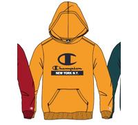 Champion Kapuzenpullover (Fleece Baumwoll-Hoodie) mit New York-Logo gelb Kinder, Größe 164