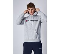 Champion Kapuzenpullover (Fleece-Hoodie) Big Logo Print hellgrau Herren, Größe XL