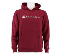 Champion Kapuzenpullover Hoodie Big Logo Print (gefüttert) weinrot/weiss Kinder, Größe 152