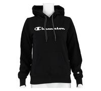 Champion Kapuzenpullover (Hoodie gefüttert) American Classic Logo Schriftzug schwarz/weiss Damen, Größe S