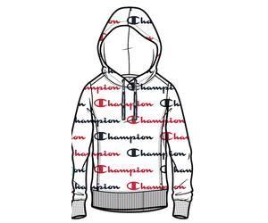 Champion Kapuzenpullover Logo Print weiss/schwarz/rot Damen, Größe M