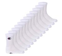 Champion Kinder Socken, 12er Pack - Crew Socken, einfarbig Weiß / 31-34 31-34 Weiß