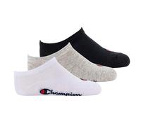 Champion Kinder Socken, 3er Pack - Sneaker, einfarbig Schwarz/Grau/Weiß 27-30